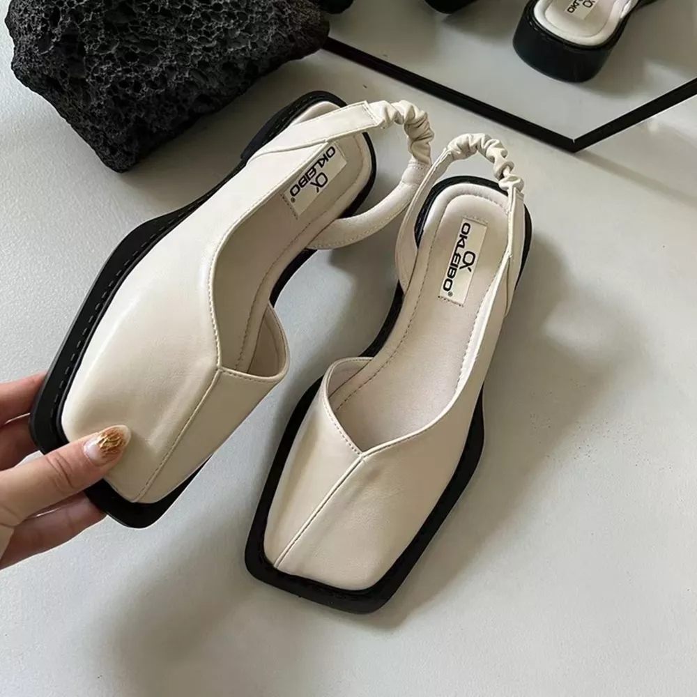Square Toe Flats Sandals, image 4