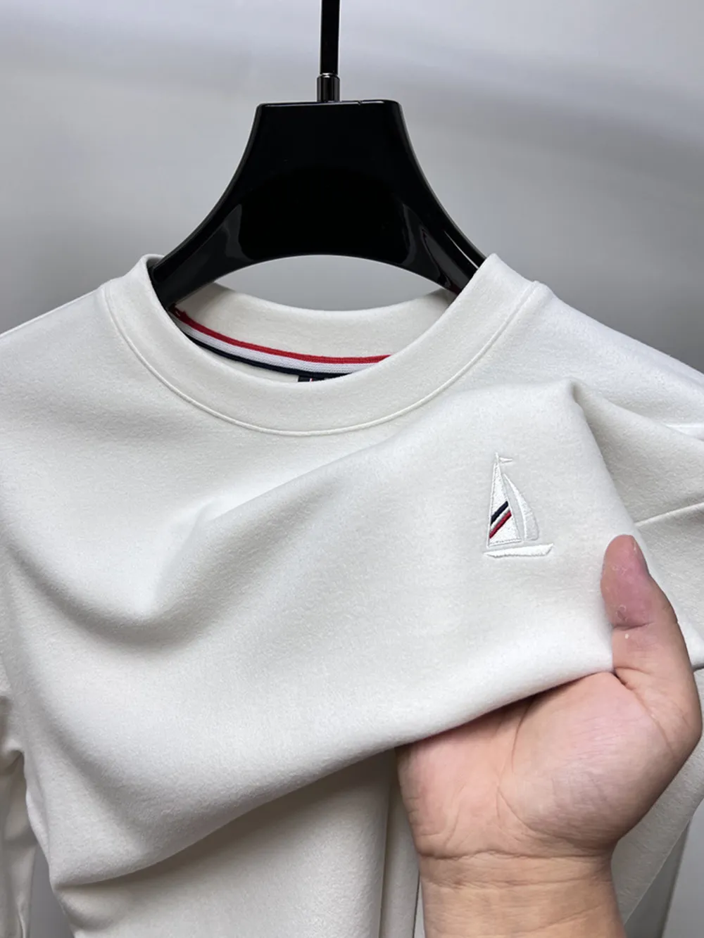 Men's Plus Size Round Neck Long Sleeve T-Shirt, image 11