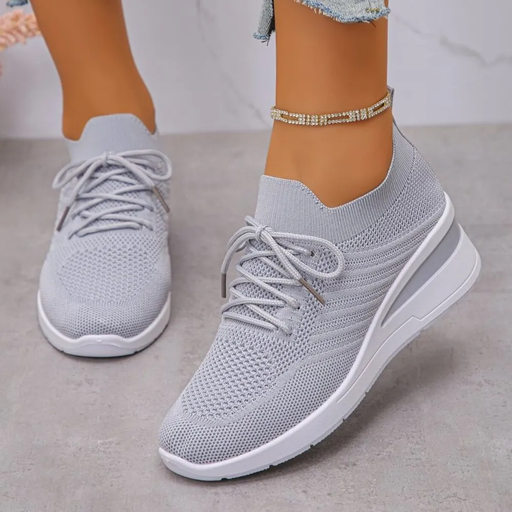 Lace Up Wedge Athletic, image 7