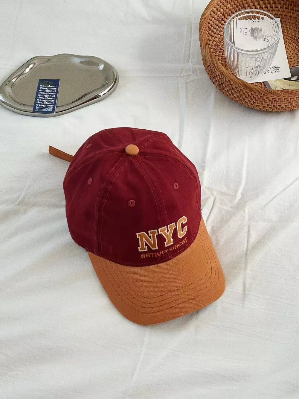 Letter Embroidered Baseball Cap, image 7