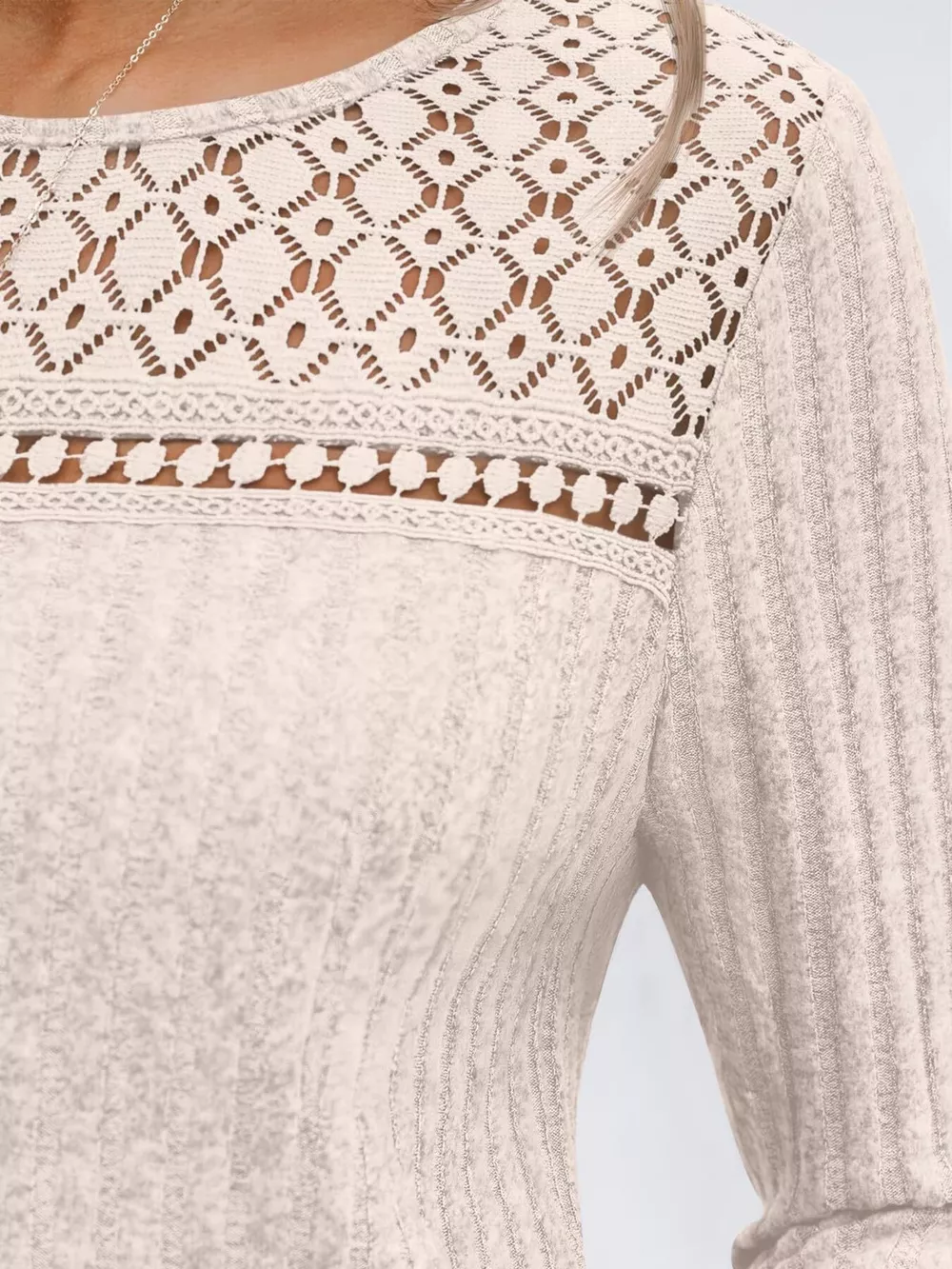 Ribbed Long Sleeve T-Shirt, image 13