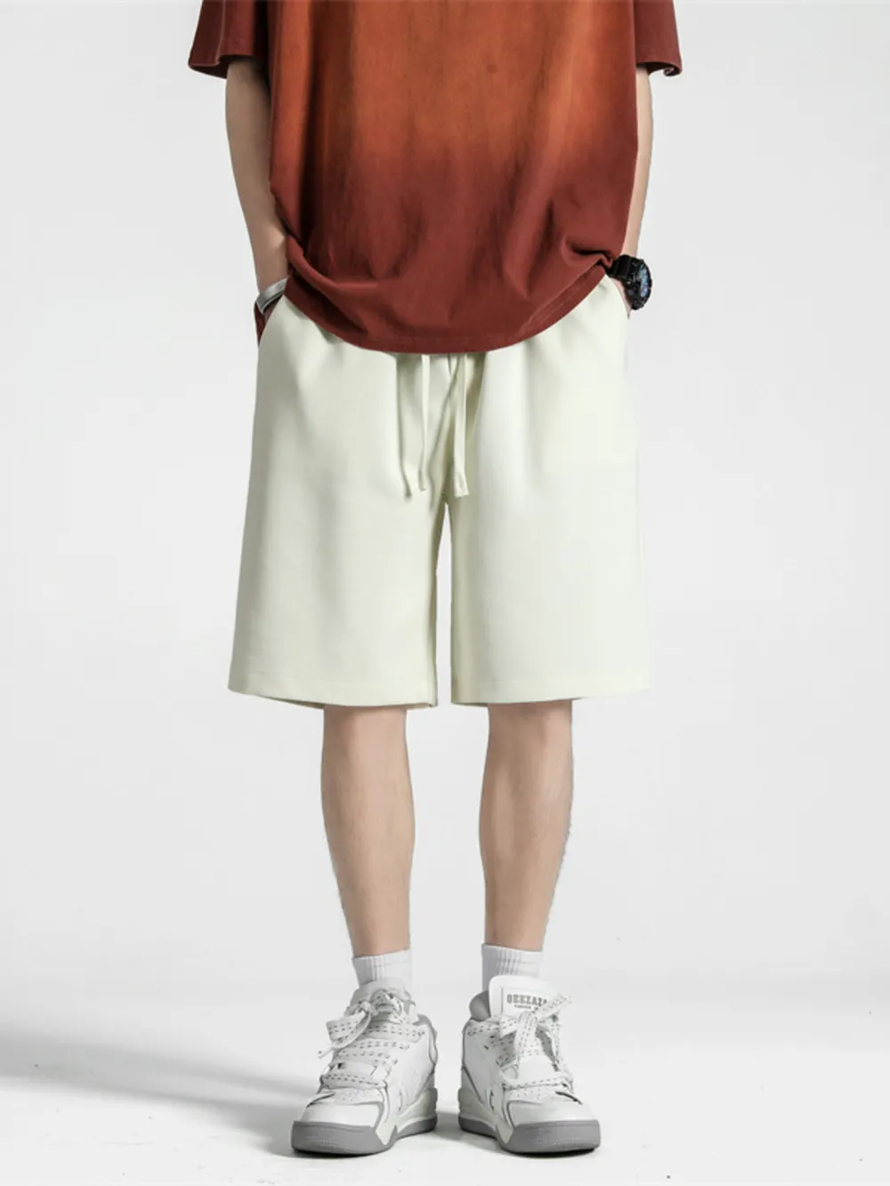 Men's Full Size Casual Loose-Fit Drawstring Shorts Plus Size, image 6