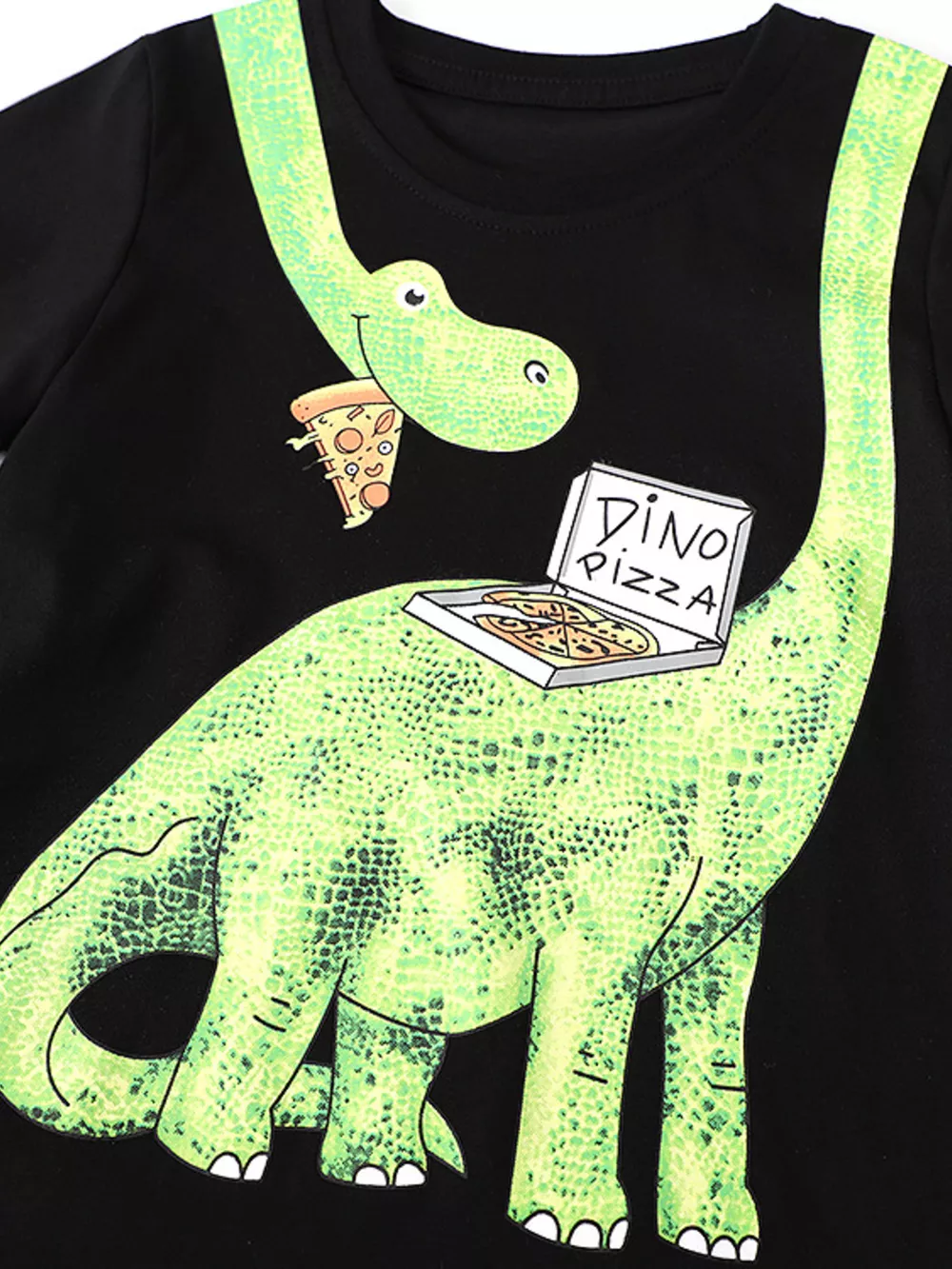 Children's Dinosaur Round Neck Tee and Shorts Set, image 3