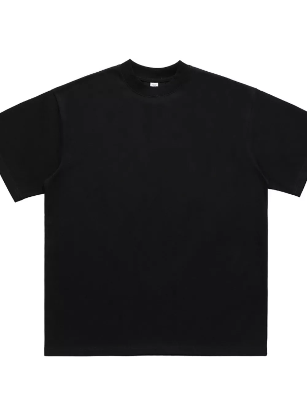 Men's Oversized Solid Color Crew Neck T-Shirt, image 5
