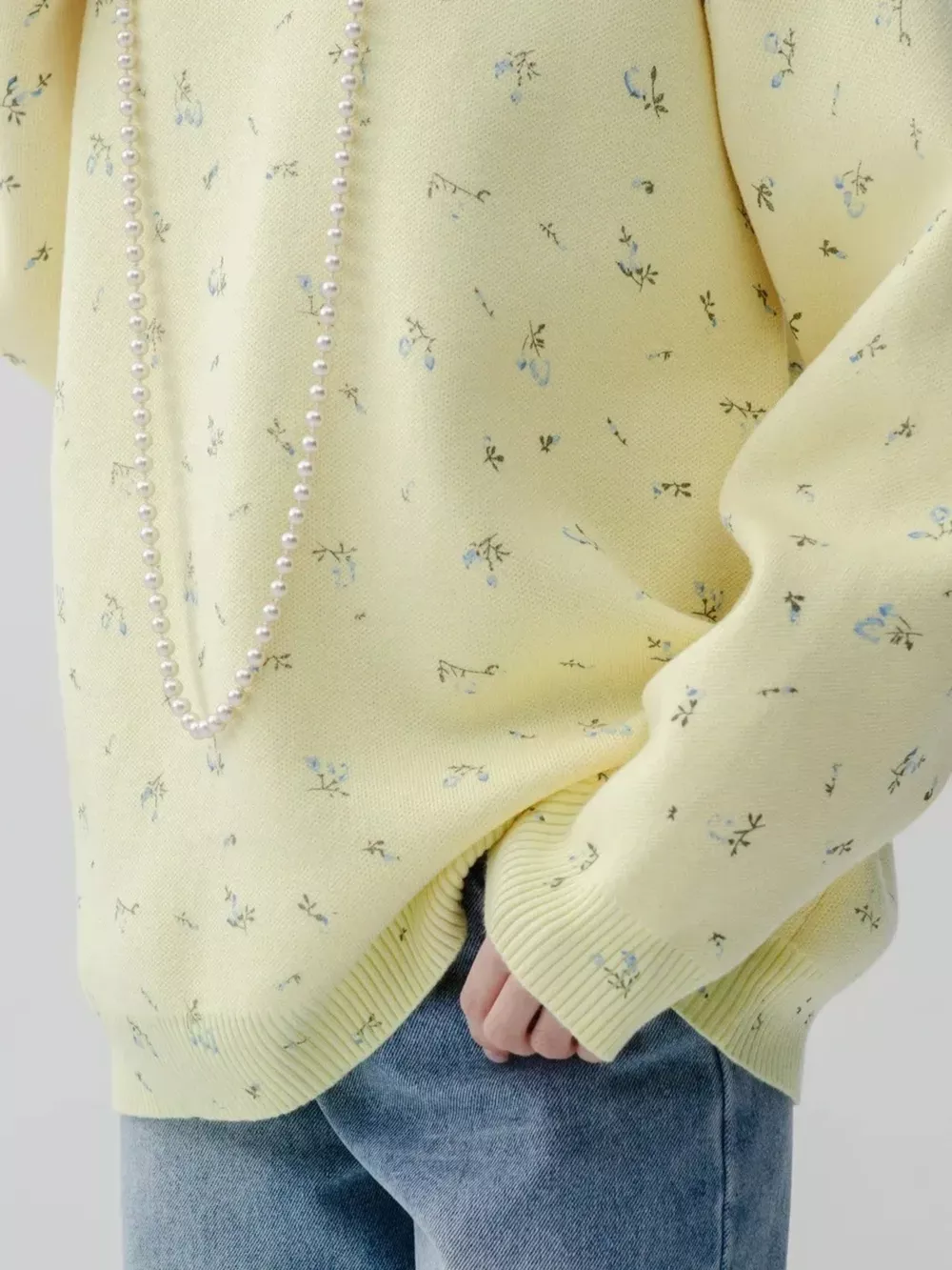 Floral Dropped Shoulder Oversized Sweater, image 15