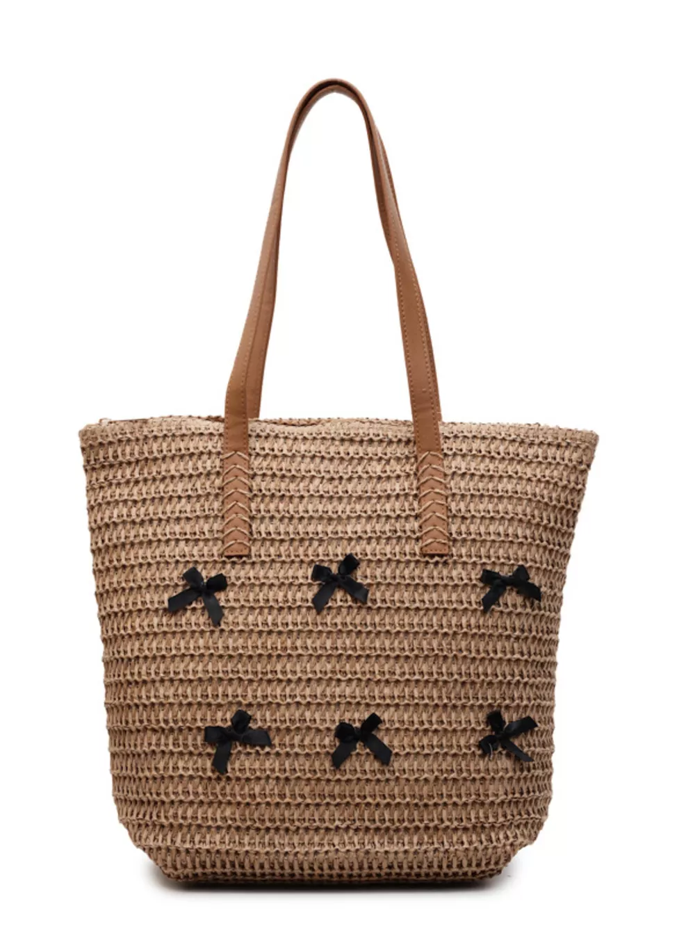 Woven Straw Bow Handbag, image 10