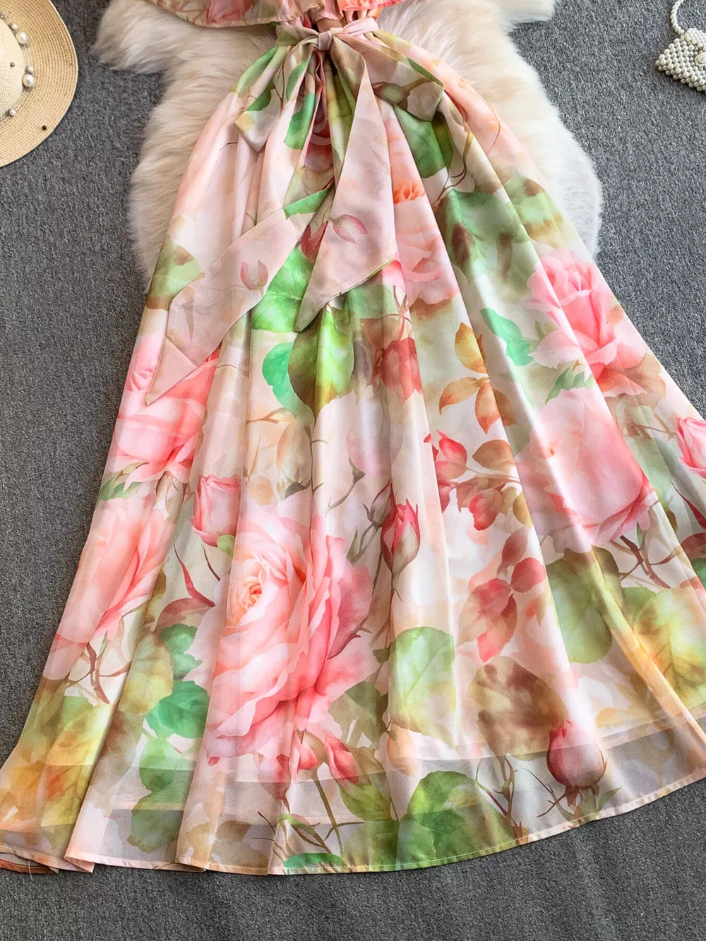 Floral Off-Shoulder A-Line Dress, image 27