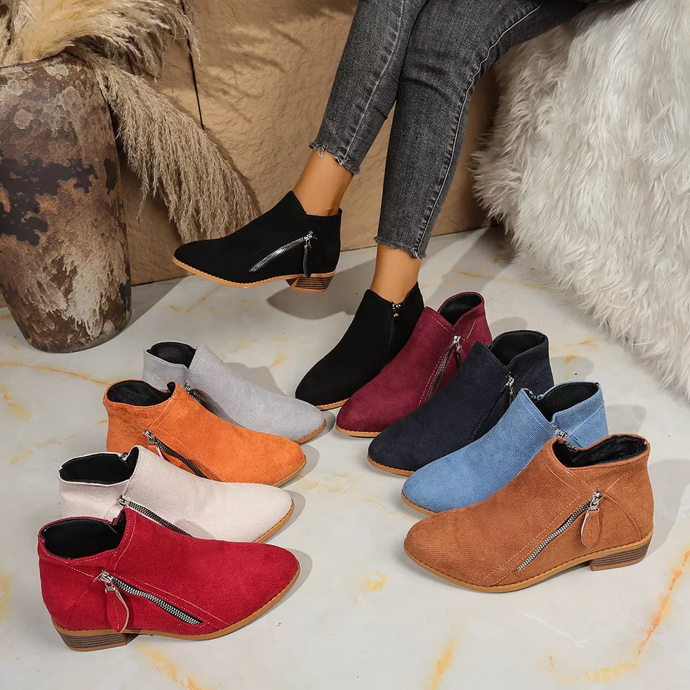Point Toe Block Heels Boots, image 2