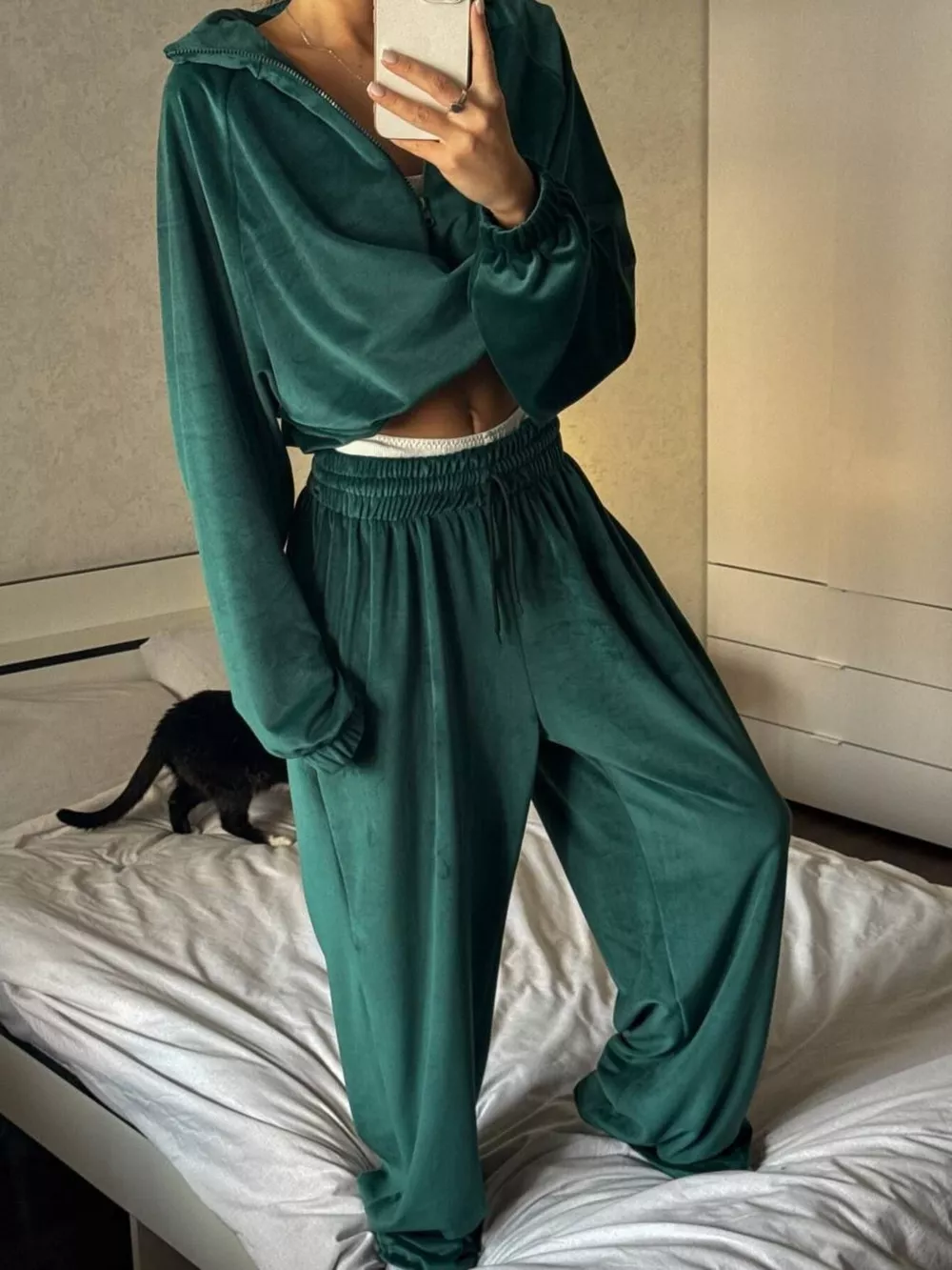 Zip-Up Hoodie and Joggers Set, image 9
