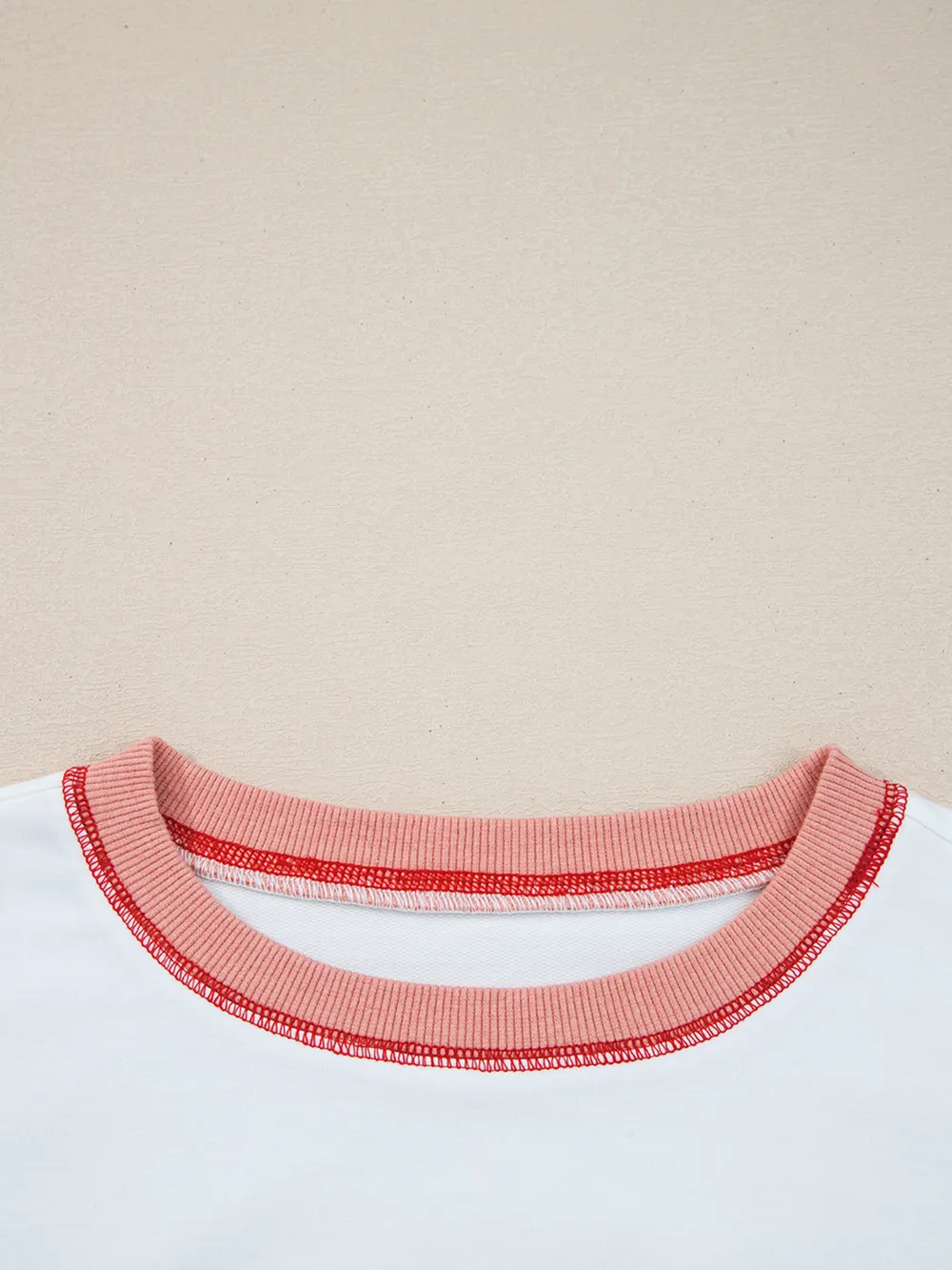 Stripe Color Block Contrast Stitching Oversize Sweatshirt, image 5