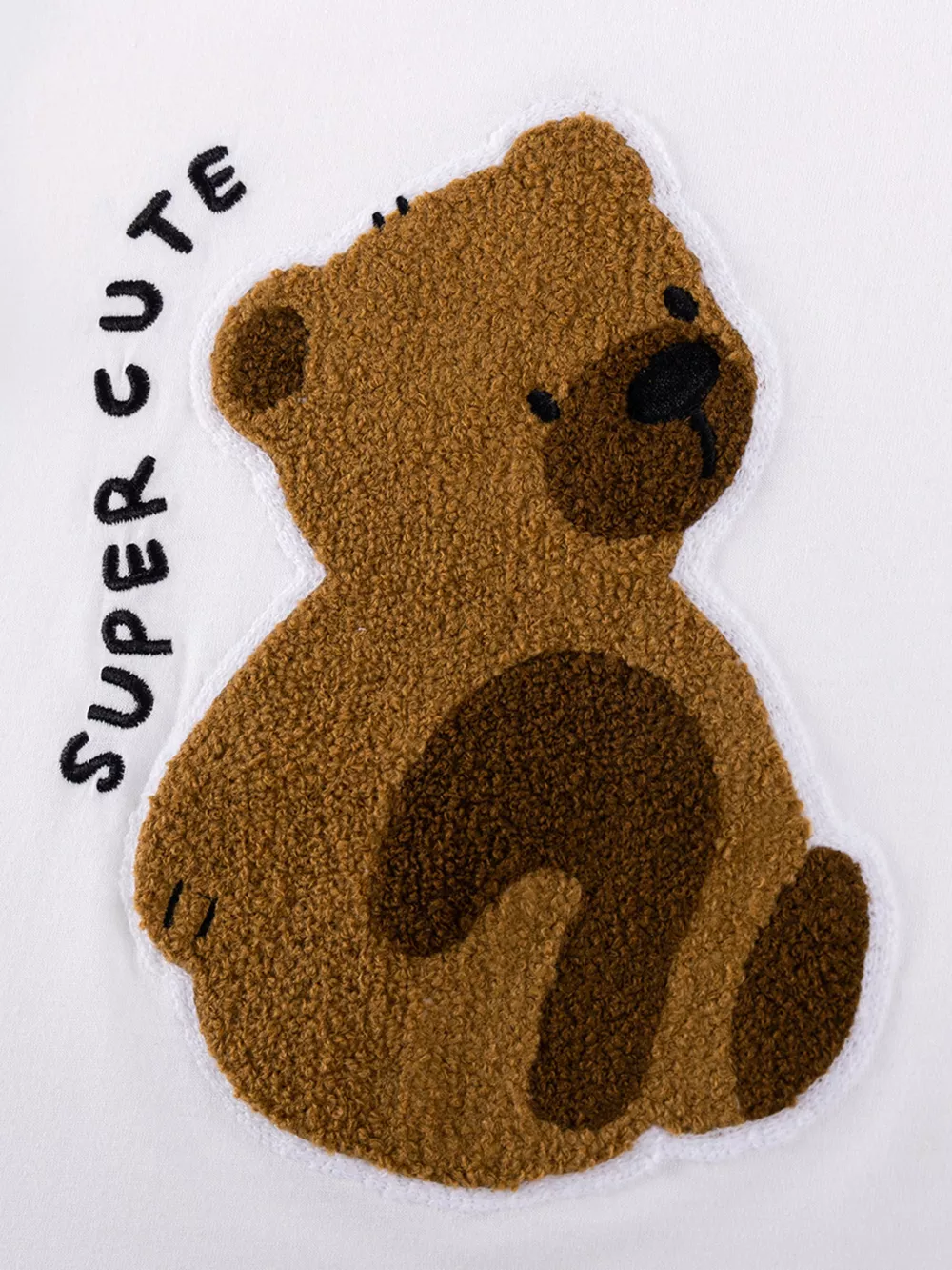 Children's Bear Graphic Tee & Diamond Pattern Shorts Set, image 2