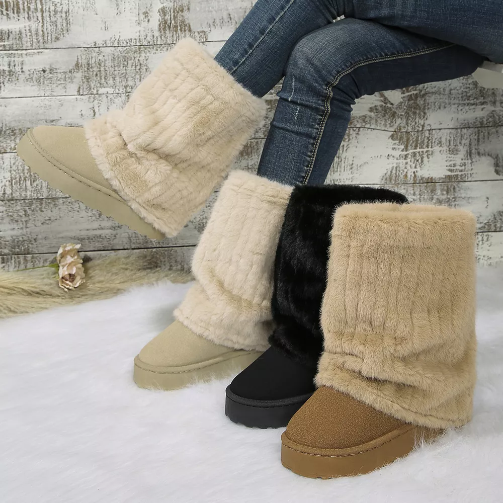 Round Toe Platform Boots, image 2