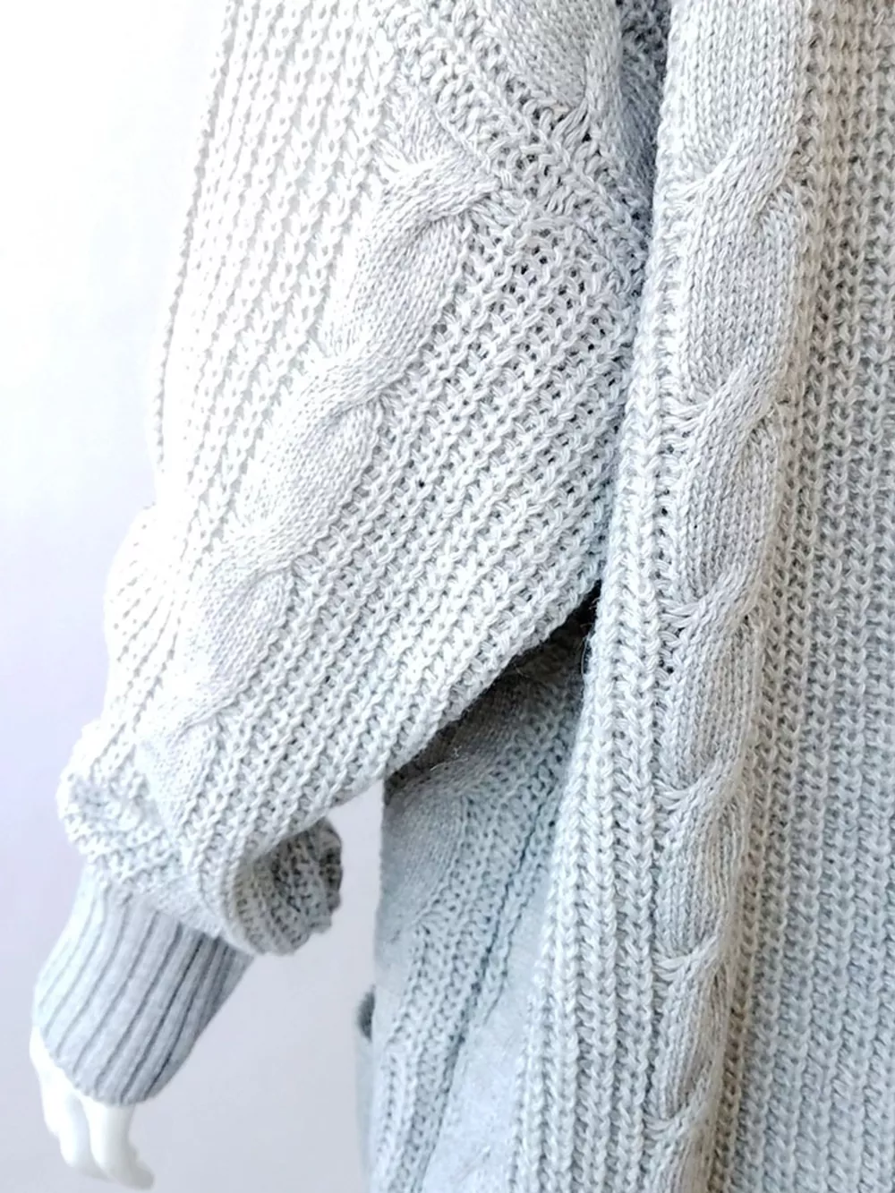 Chunky Knit Open Front Cardigan, image 16