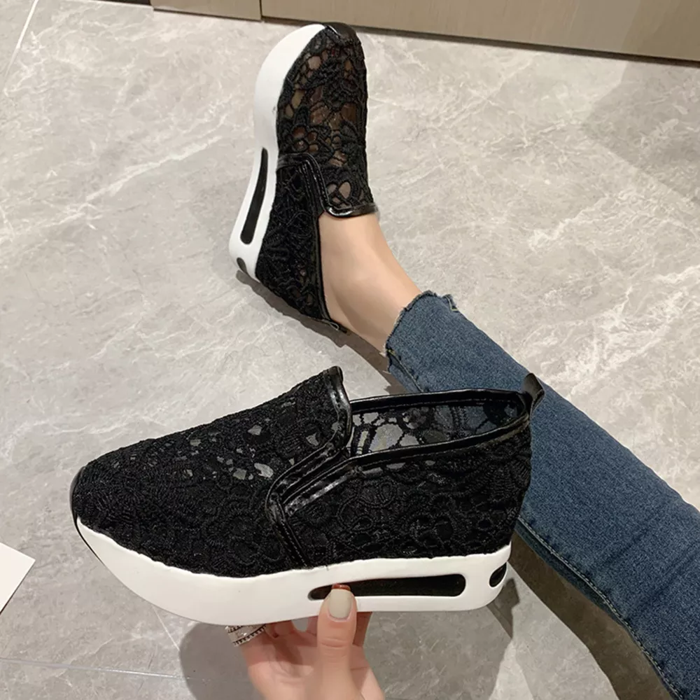 Lace Breathable Platform Slip-On, image 9