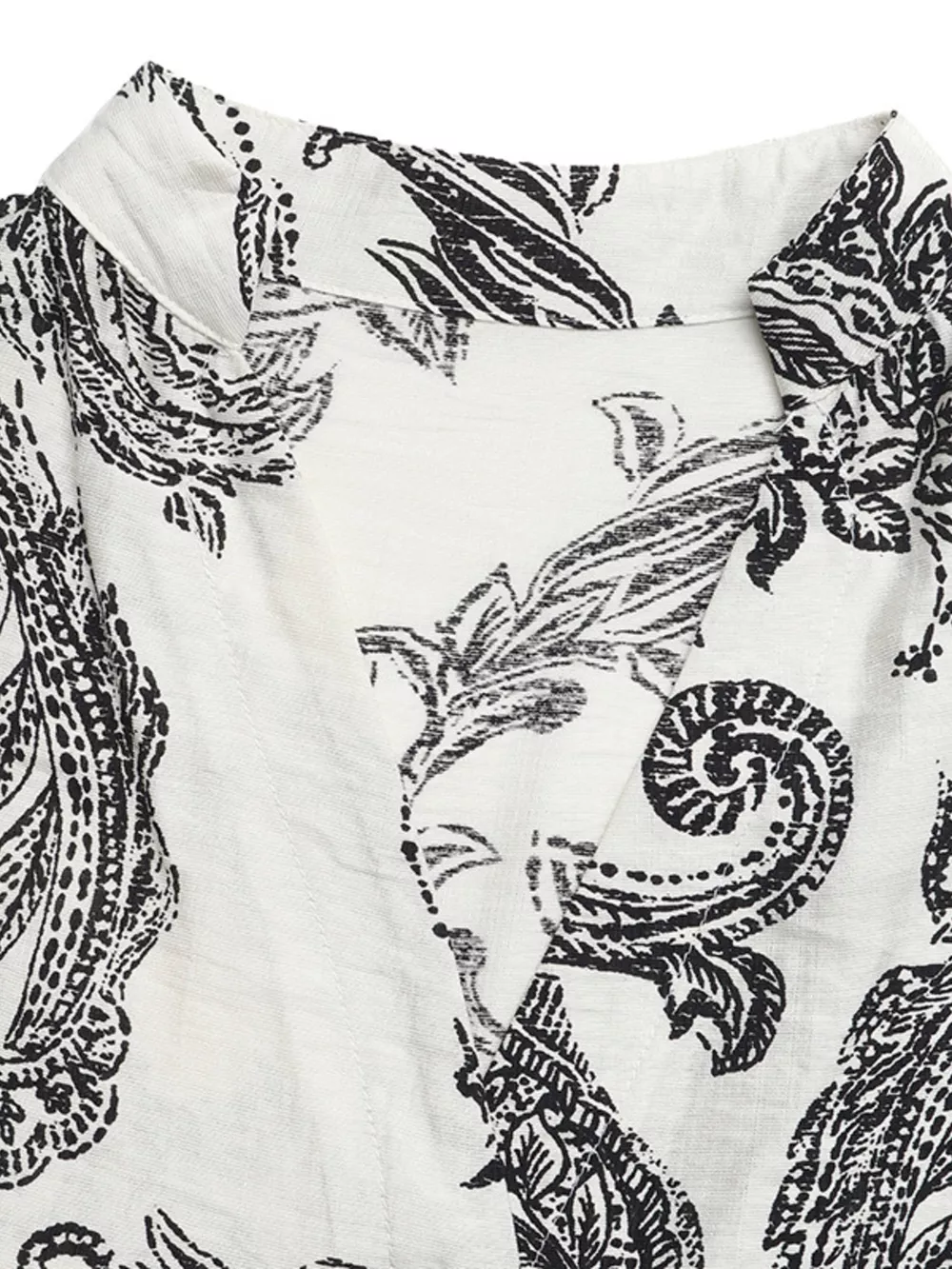 Printed Notched Ruffle Sleeve Maxi Dress, image 8