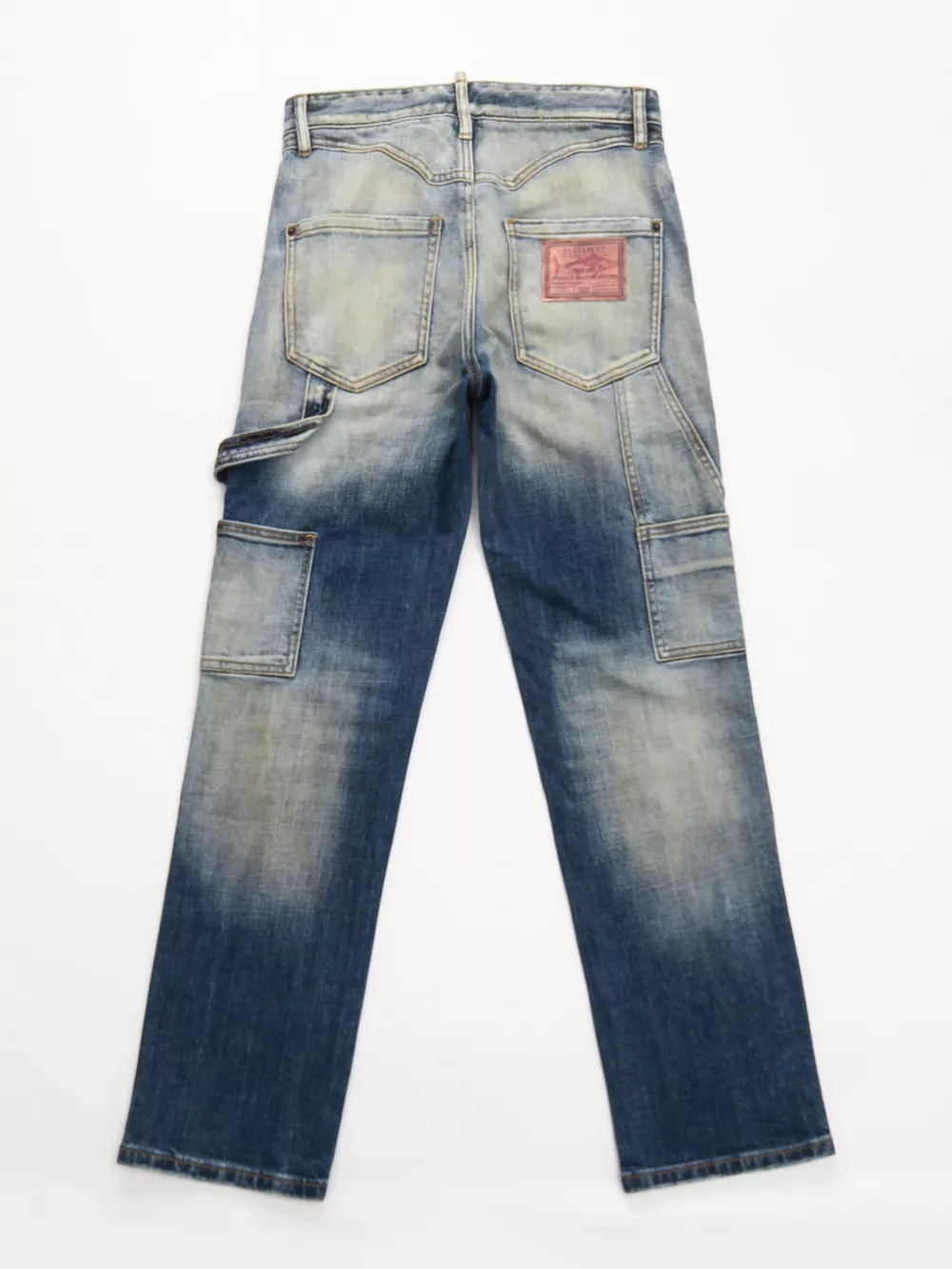 Men's Distressed Wash Jeans, image 2