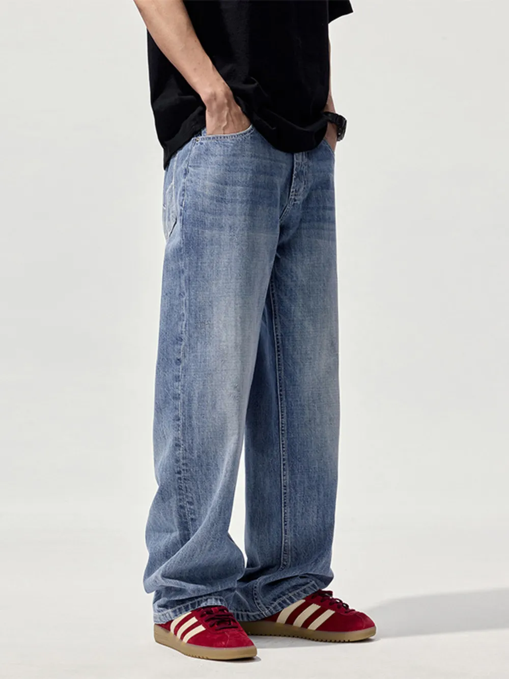 Men's Wide Leg Jeans, image 3