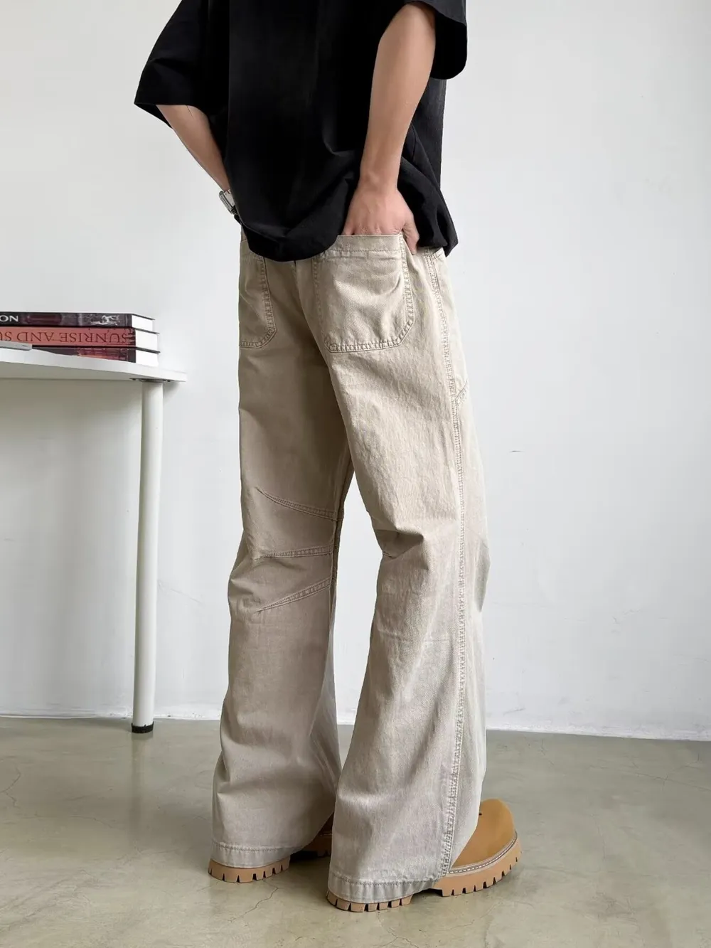 Men's Full Size Wide Leg Pants Plus Size, image 3