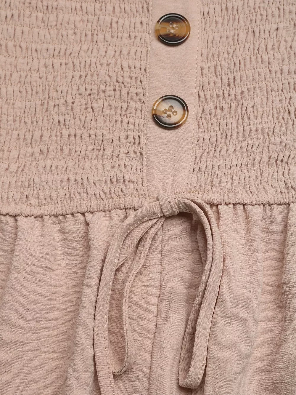 Smocked Tube Top Wide Leg Jumpsuit, image 9
