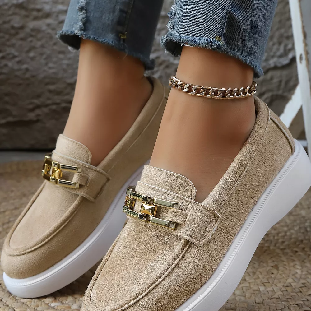 Round Toe Platform Slip-Ons, image 9