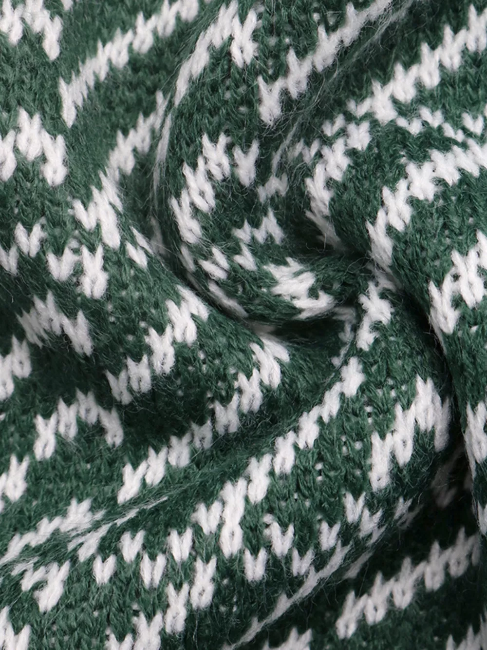 Geometric Patterned Collared Sweater, image 10
