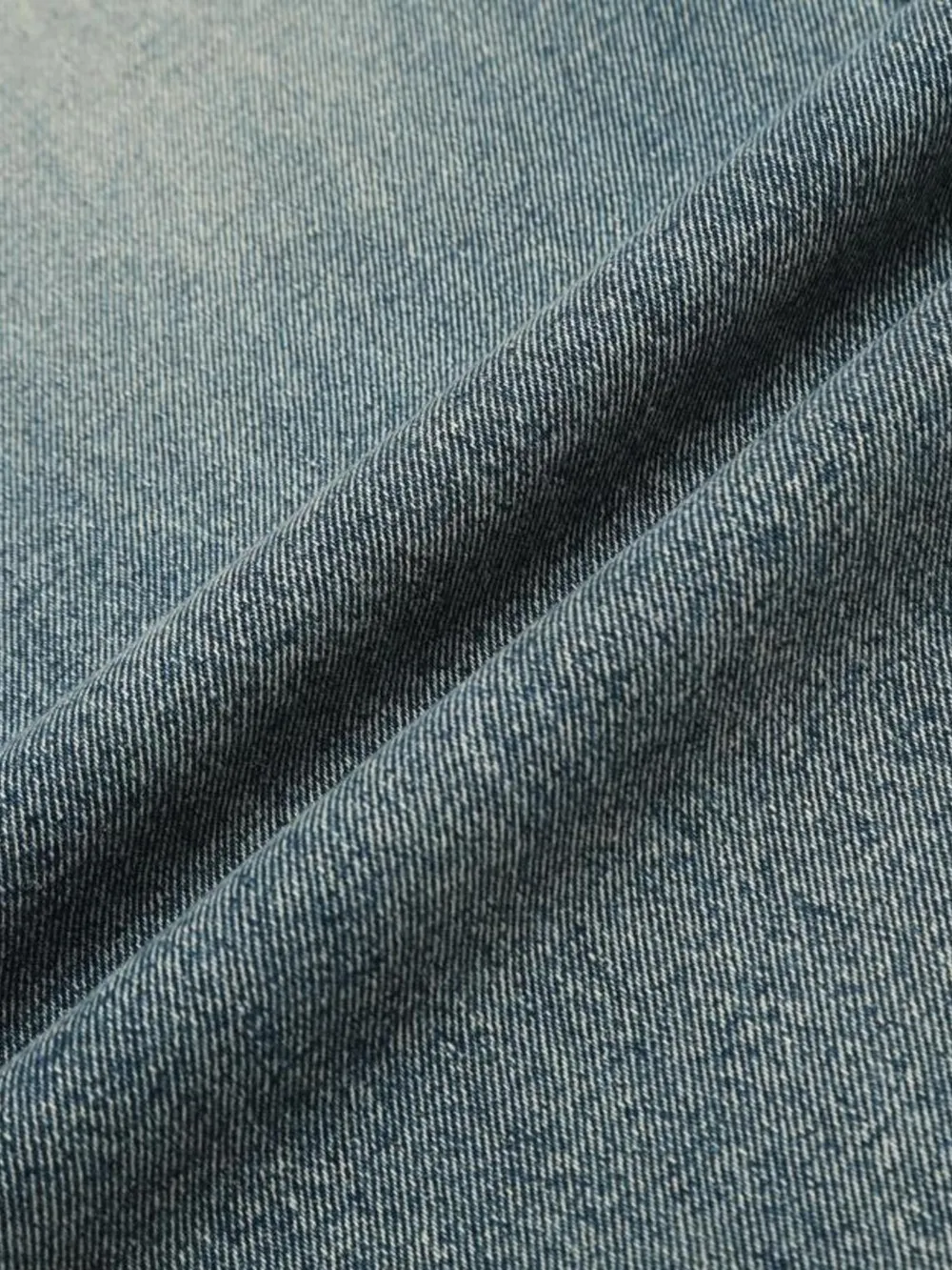 Men's Distressed Wide Leg Vintage Wash Jeans, image 7