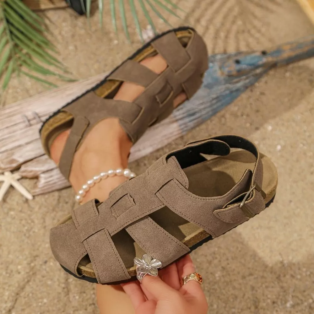 Round Toe Flats Sandals, image 3