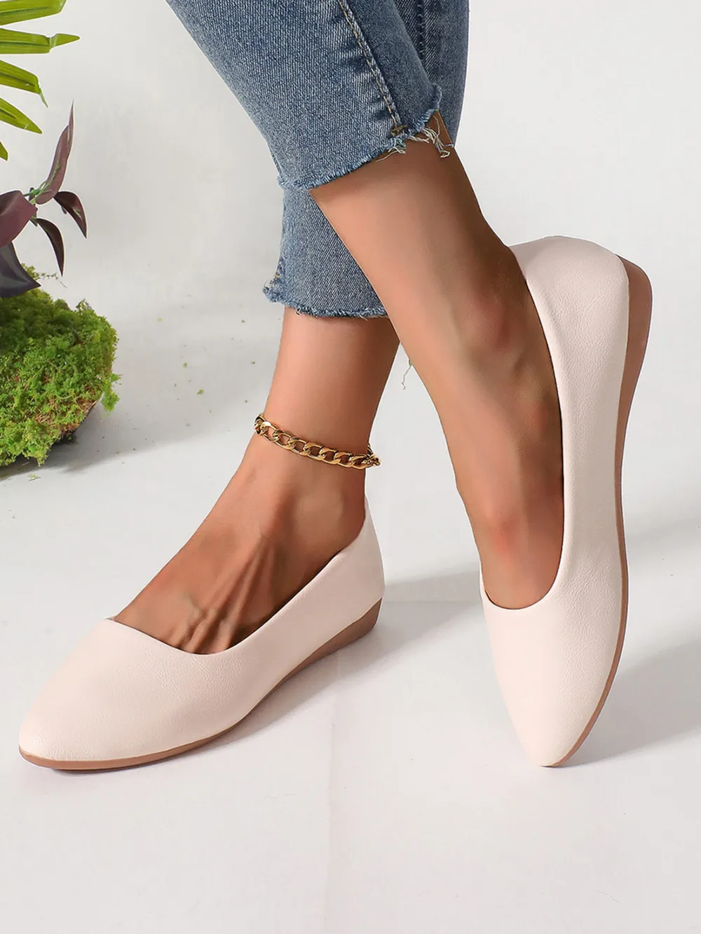 Point Toe Flat Slip-Ons, image 5