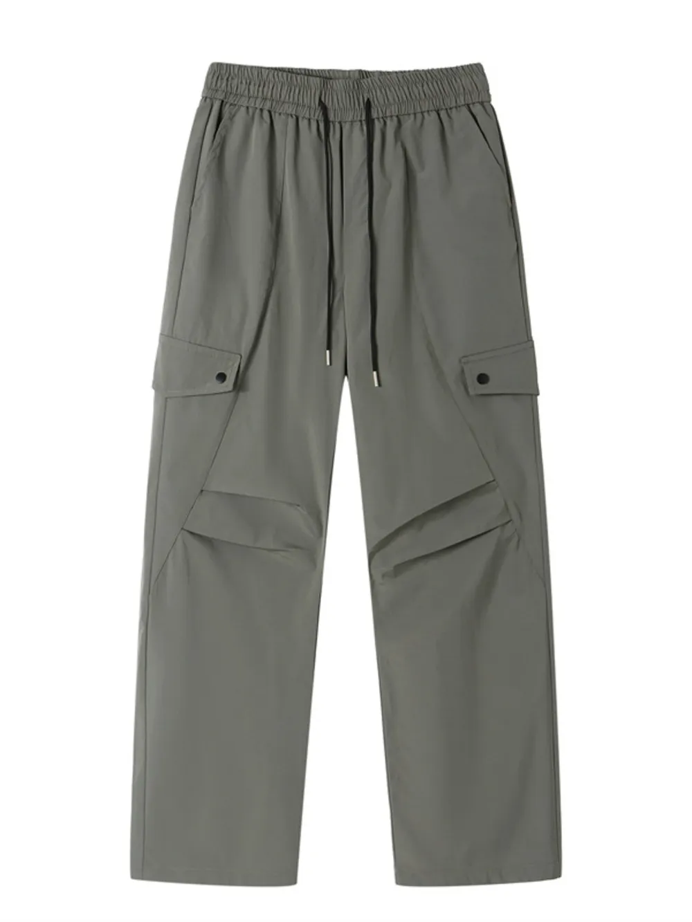 Men's Plus Size Drawstring Wide Leg Cargo Pants, image 6