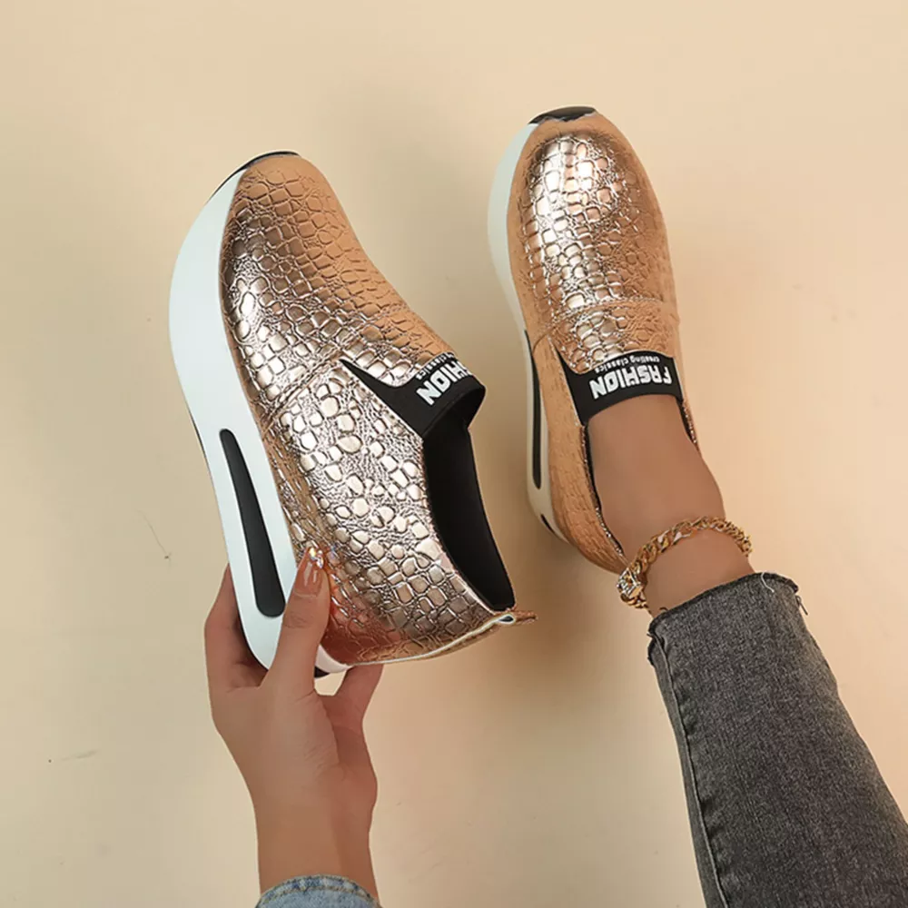 Round Toe Platform Slip-Ons, image 3