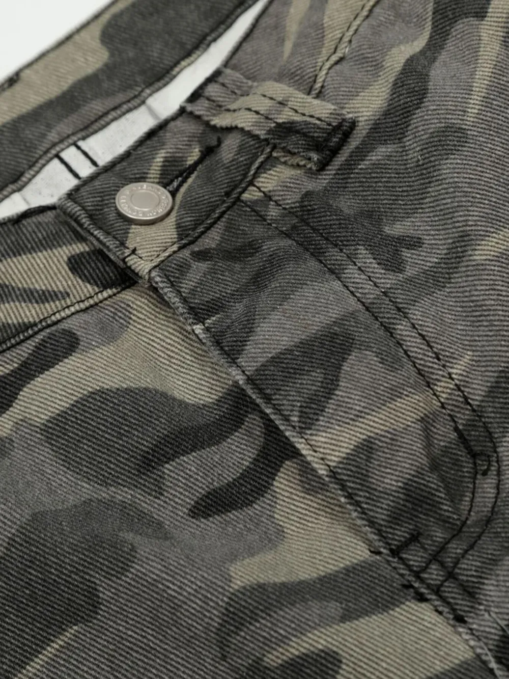 Men's Camouflage Cargo Capris Jeans, image 7