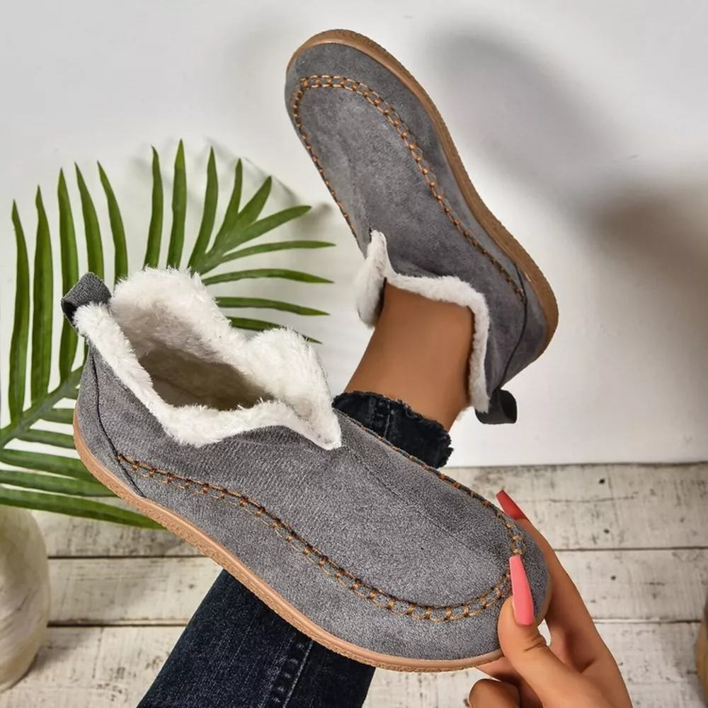 Round Toe Sherpa-Lined Slip-Ons, image 6
