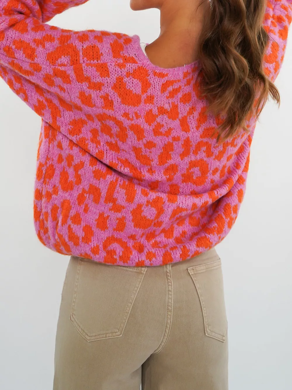 Leopard Tie-Front Cardigan, image 4