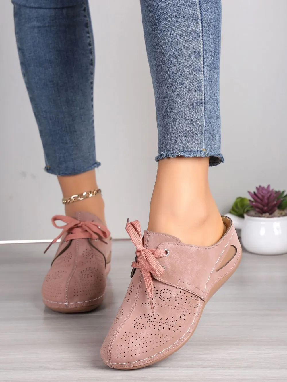 Breathable Lace-Up Slip-Ons, image 9
