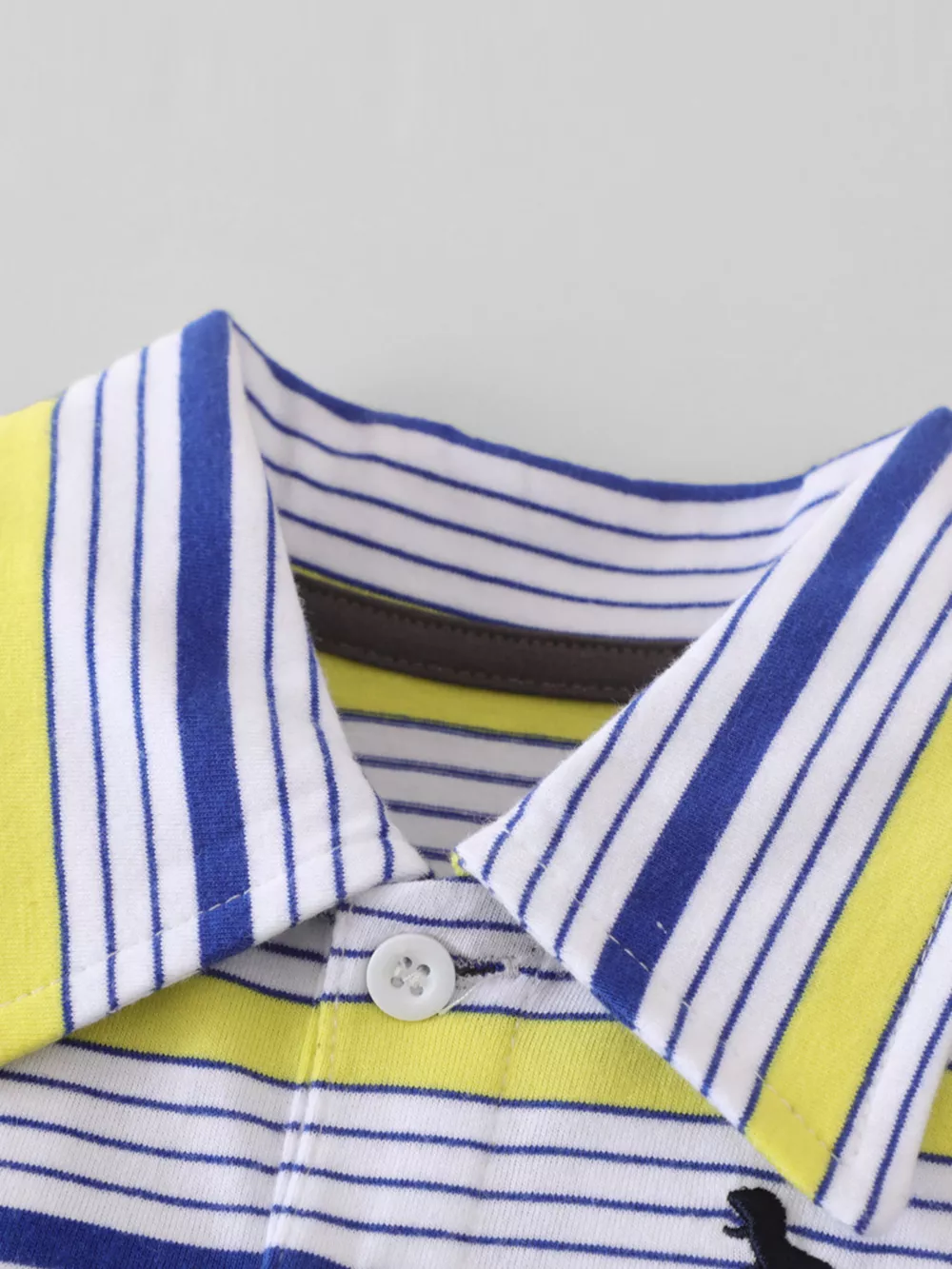 Children's Striped Polo Shirt & Printed Shorts Set, image 2