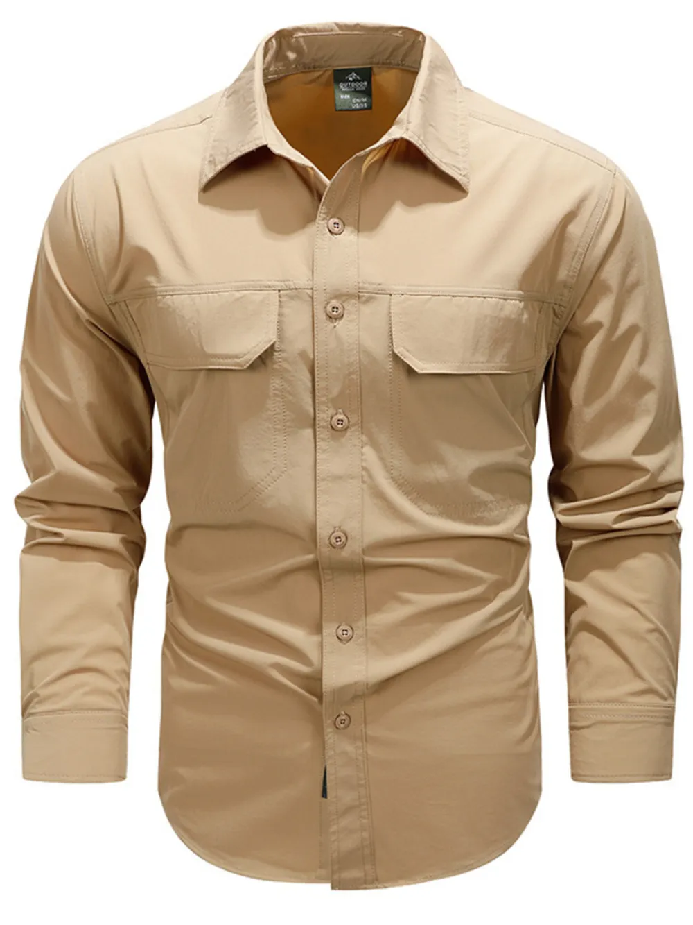 Men's Plus Size Lightweight Button Up Shirt, image 4