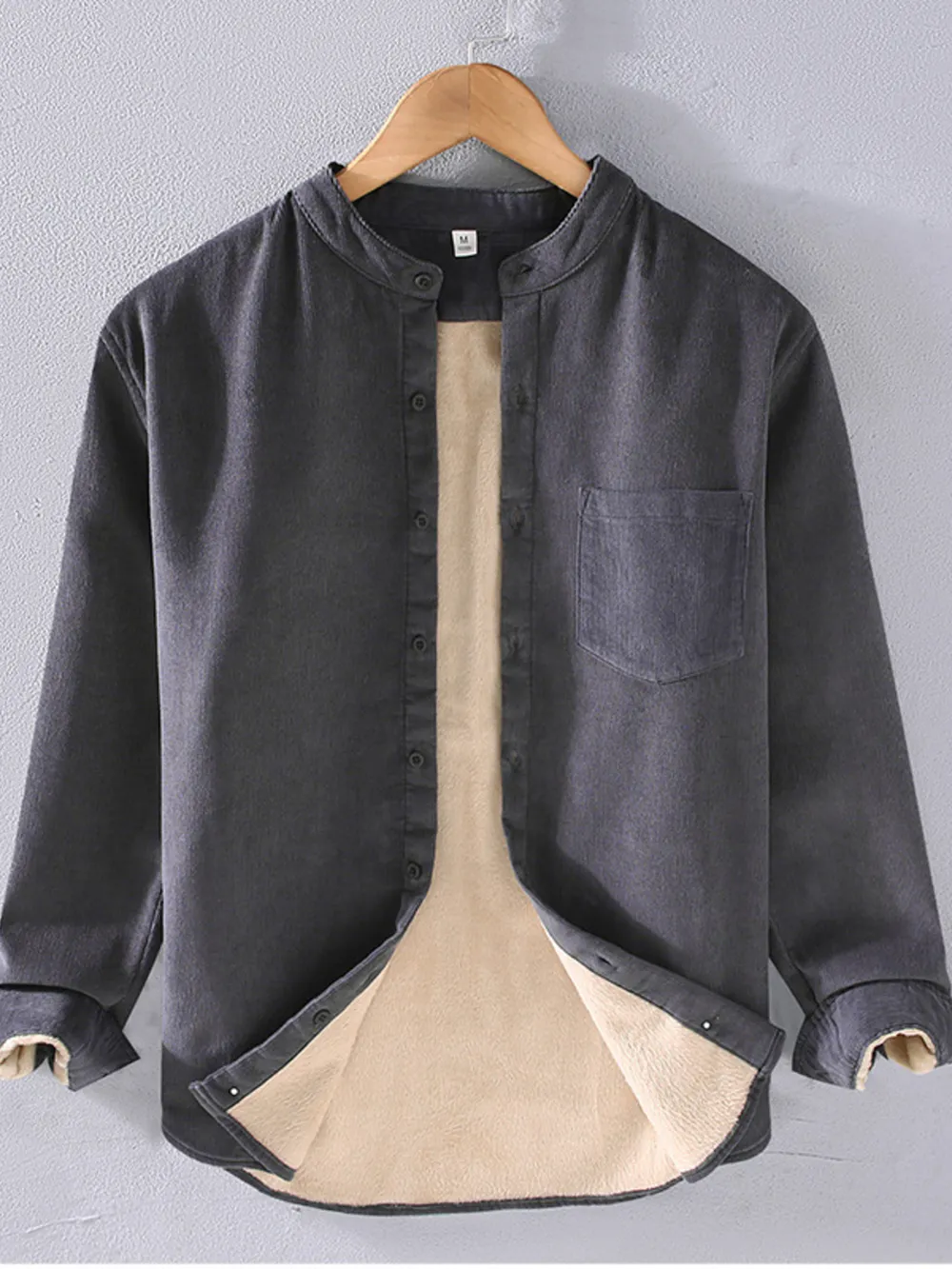 Men's Plus Size Button Up Long Sleeve Shirt, image 6