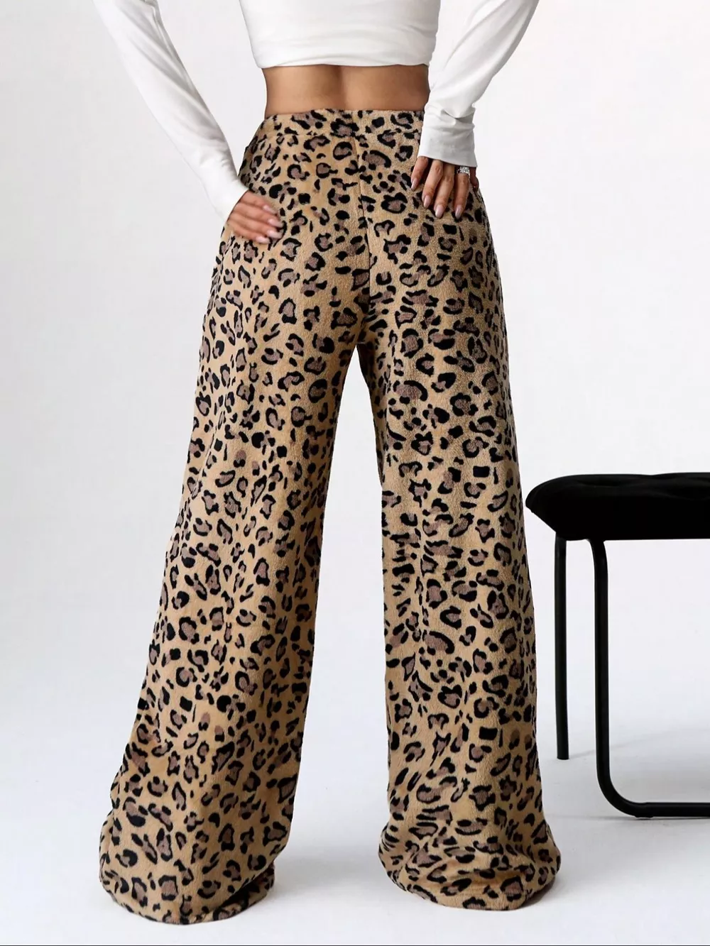 Leopard Wide Leg Pants, image 4