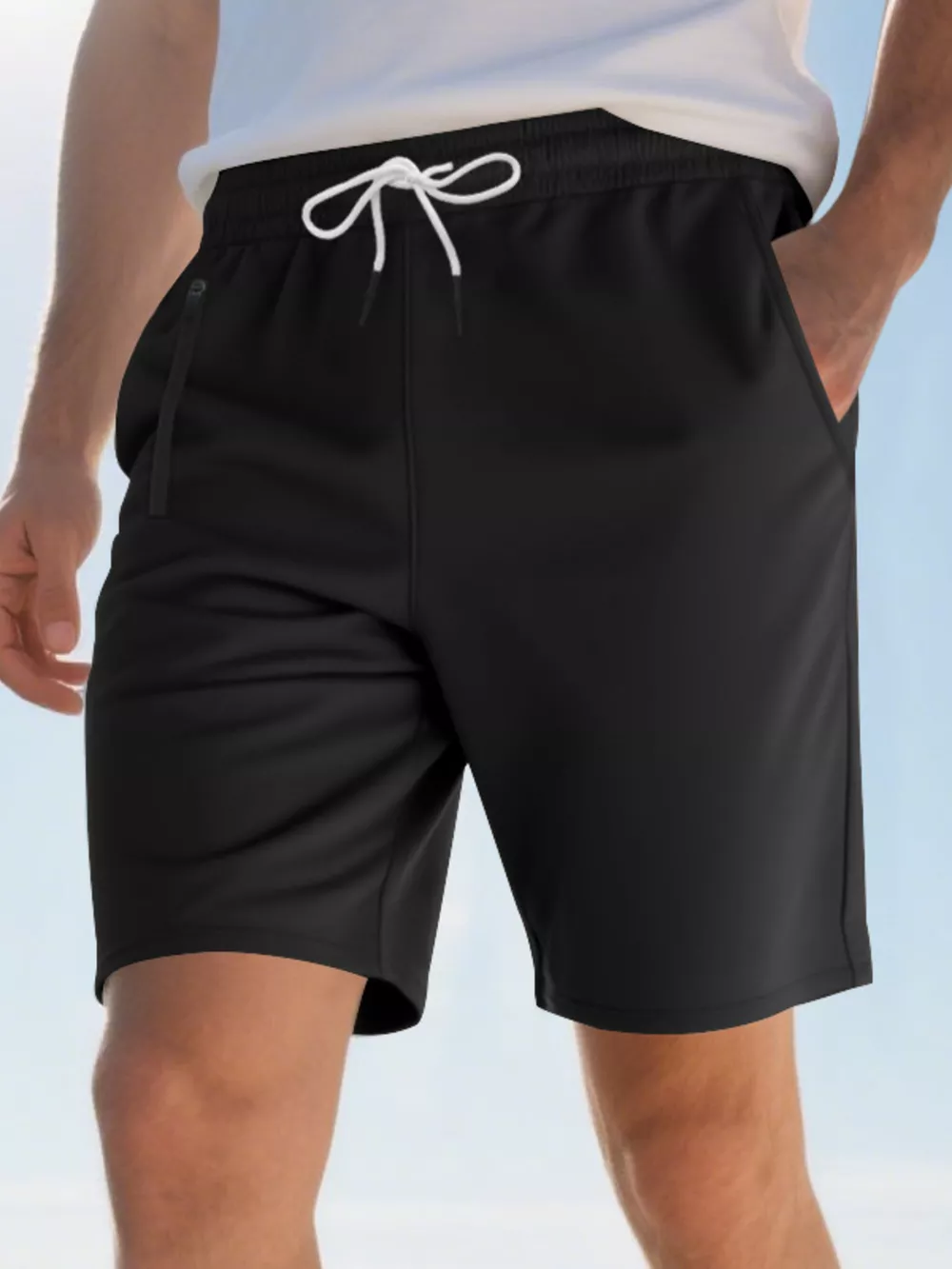 Men's Full Size Drawstring Casual Shorts Plus Size, image 8