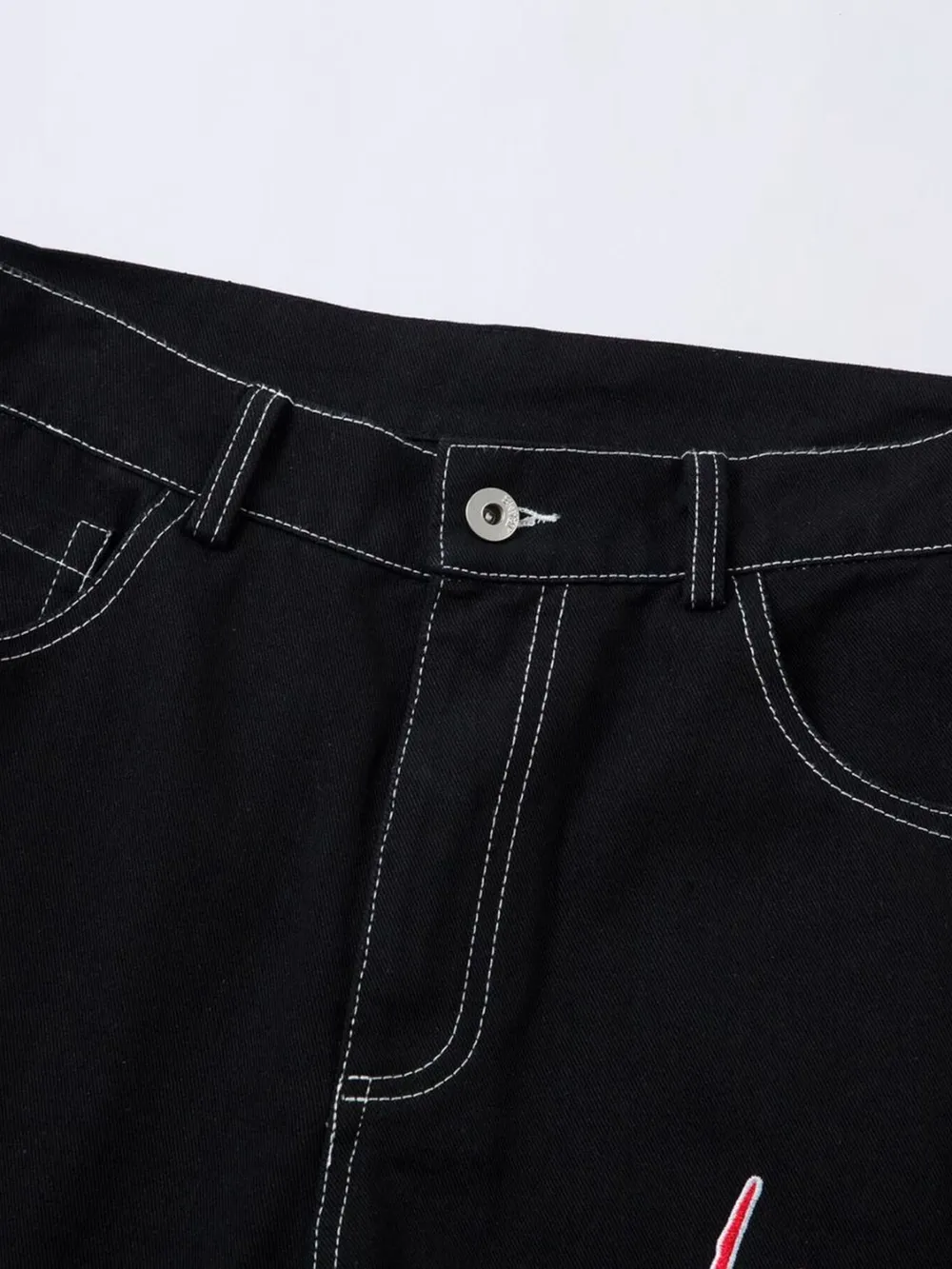 Men's Lightning Pattern Wide leg Jeans, image 12