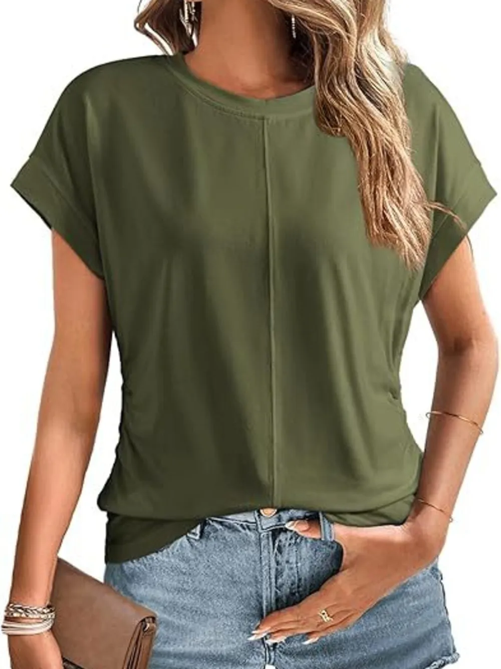 Round Neck Short Sleeve T-Shirt, image 2