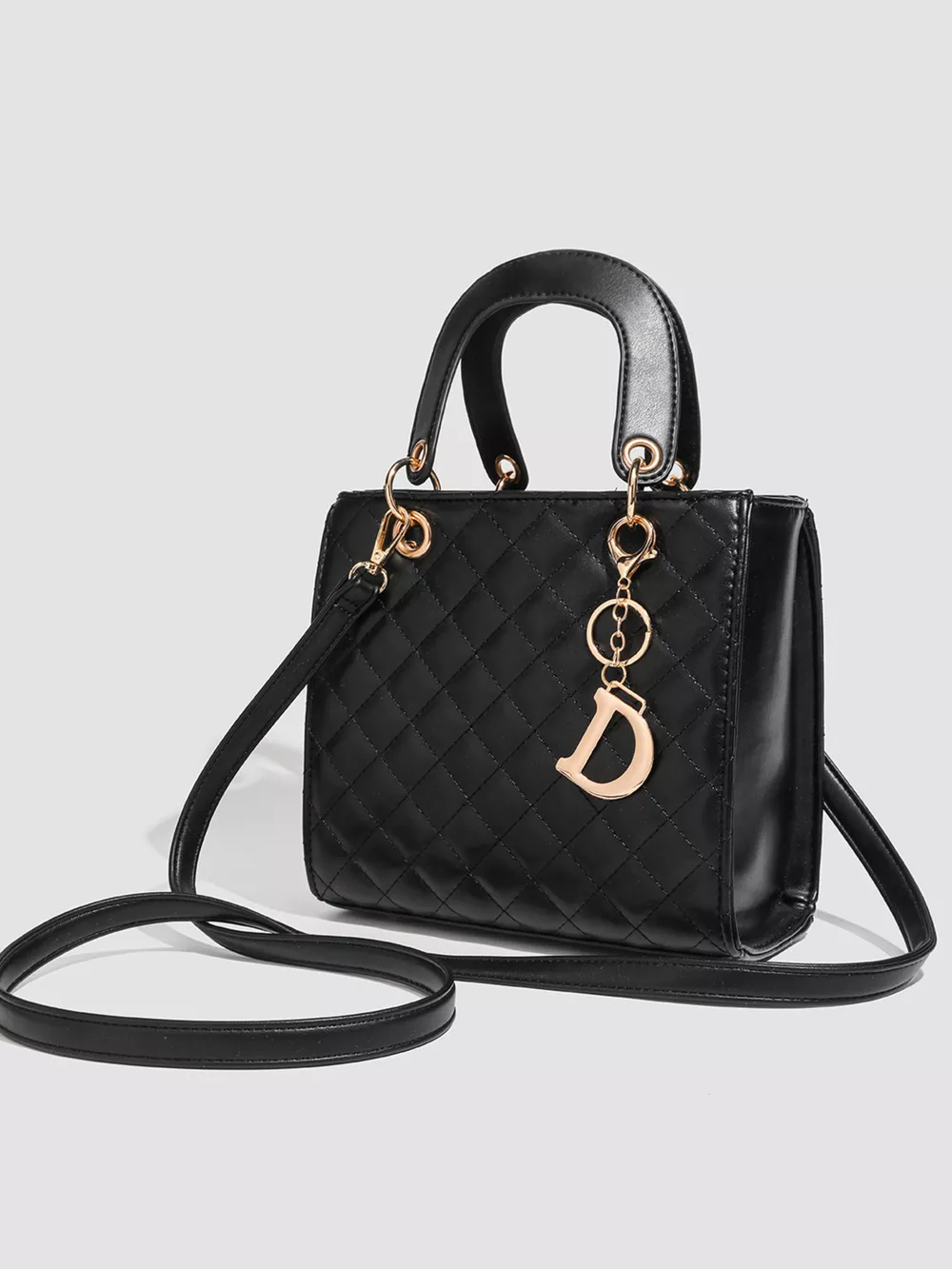 Quilted Top Handle Handbag, image 5
