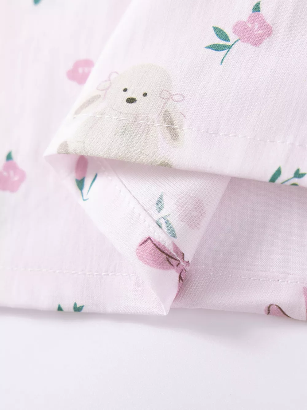 Children's Bow Print Peter Pan Collar Dress, image 3