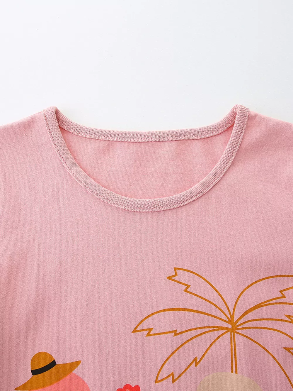 Children's Flamingo Print Tee and Shorts Set, image 3