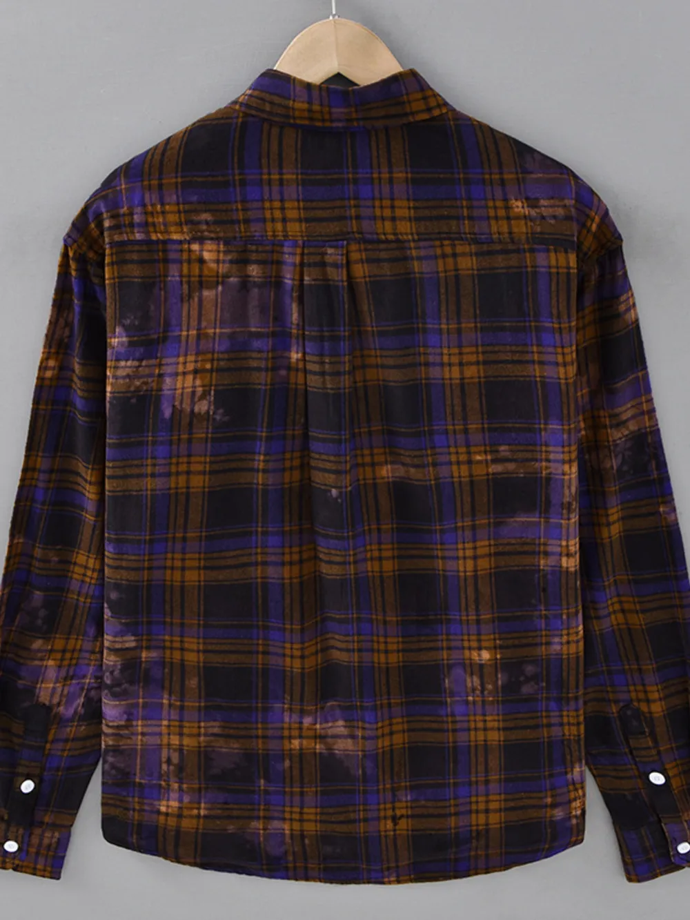 Men's Plus Size Plaid Casual Long Sleeve Shirt, image 2