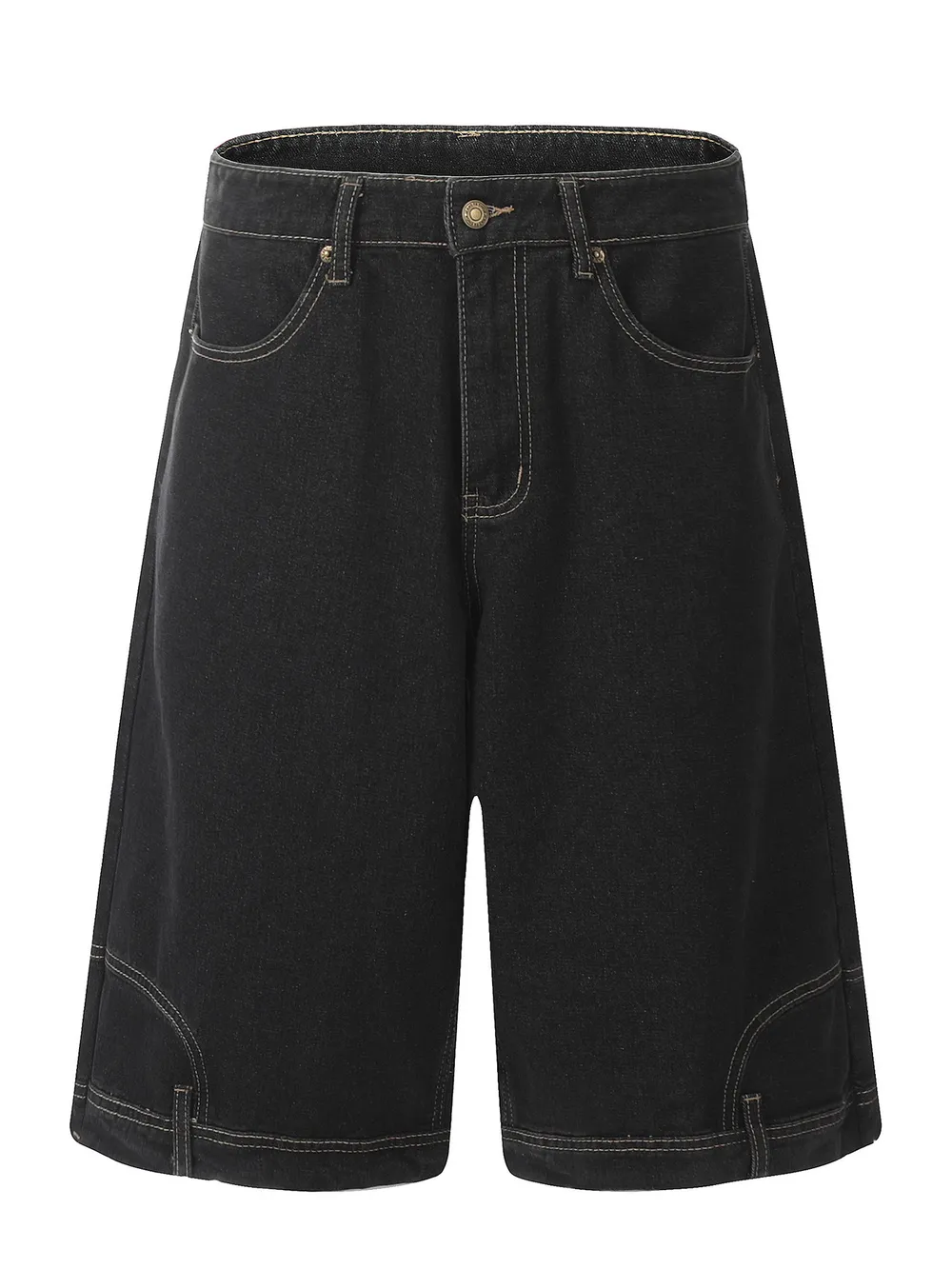 Men's Classic Loose Fit Denim Shorts, image 2