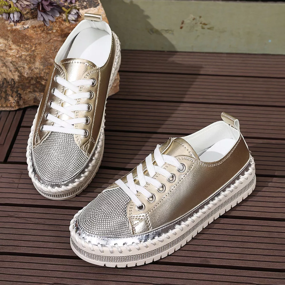 Round Toe Platform Sneakers, image 11