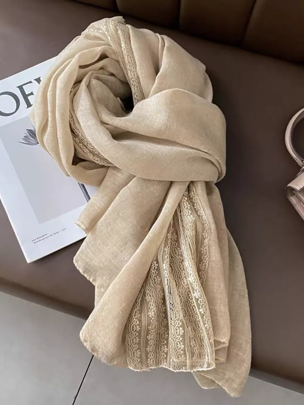 Lace Trim Scarf, image 3