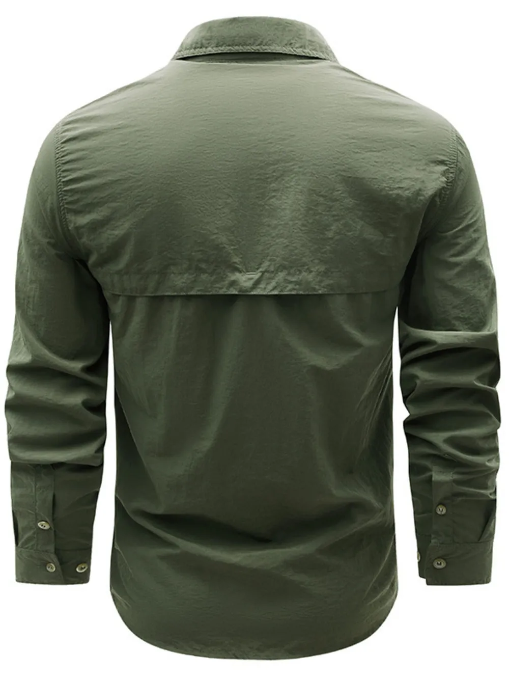 Men's Plus Size Button Up Long Sleeve Shirt, image 5