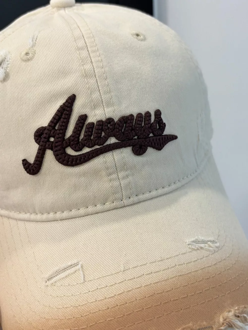 Distressed Embroidered Baseball Cap, image 6